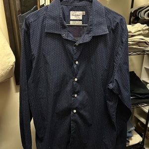 Polka dot button down